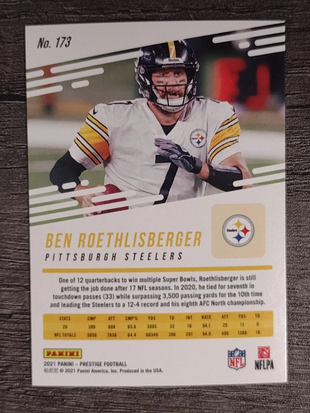 2021 Prestige #173 Ben Roethlisberger