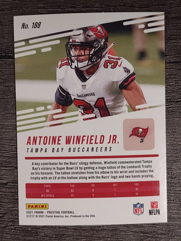 2021 Prestige #188 Antoine Winfield Jr.