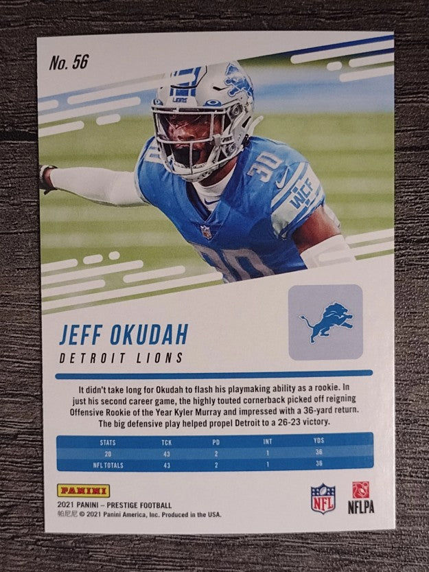 2021 Prestige #56 Jeff Okudah