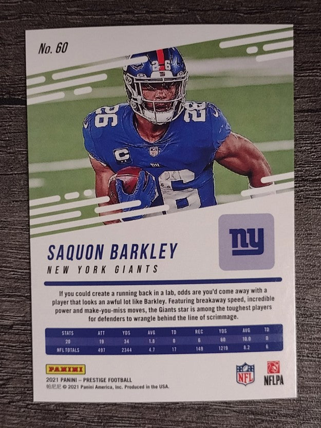 2021 Prestige #60 Saquon Barkley
