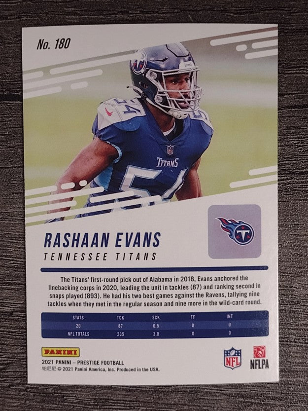 2021 Prestige #180 Rashaan Evans