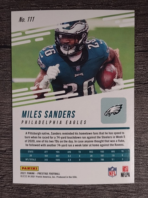 2021 Prestige #111 Miles Sanders