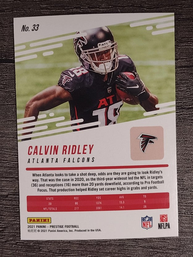 2021 Prestige #33 Calvin Ridley
