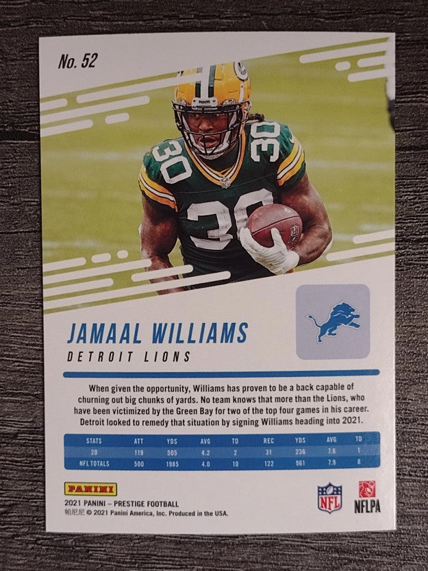2021 Prestige #52 Jamaal Williams