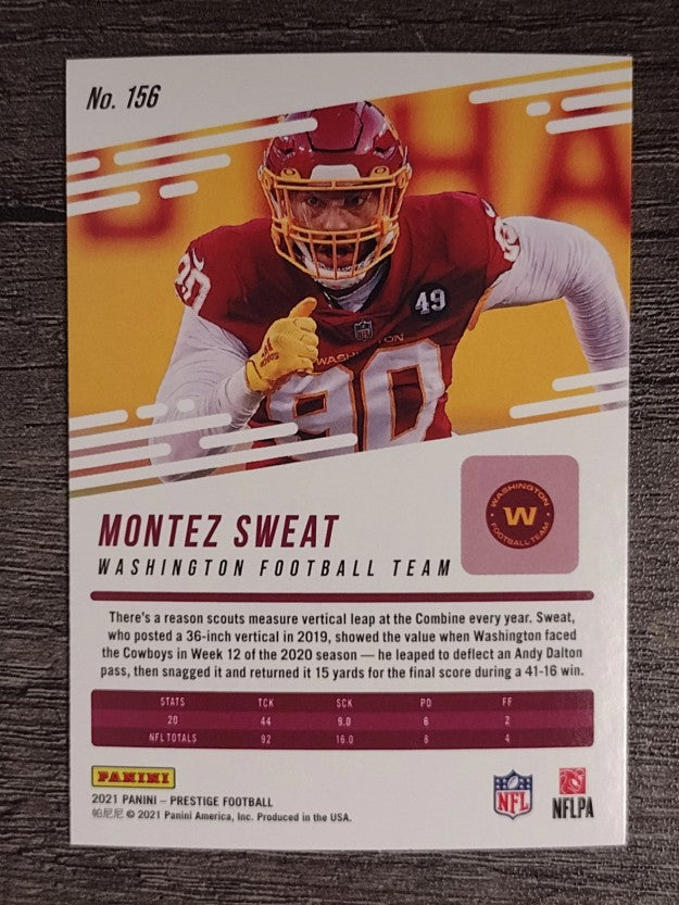 2021 Prestige #156 Montez Sweat