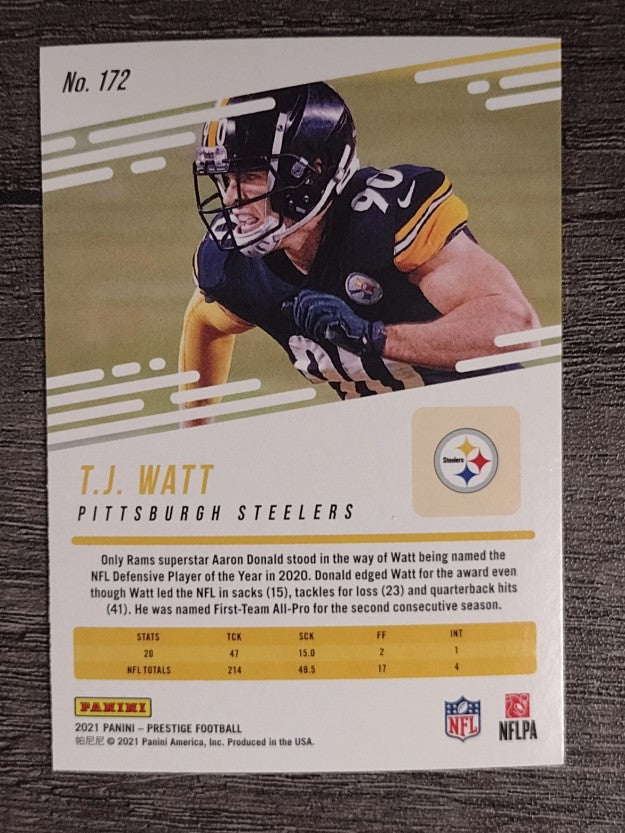 2021 Prestige #172 T.J. Watt