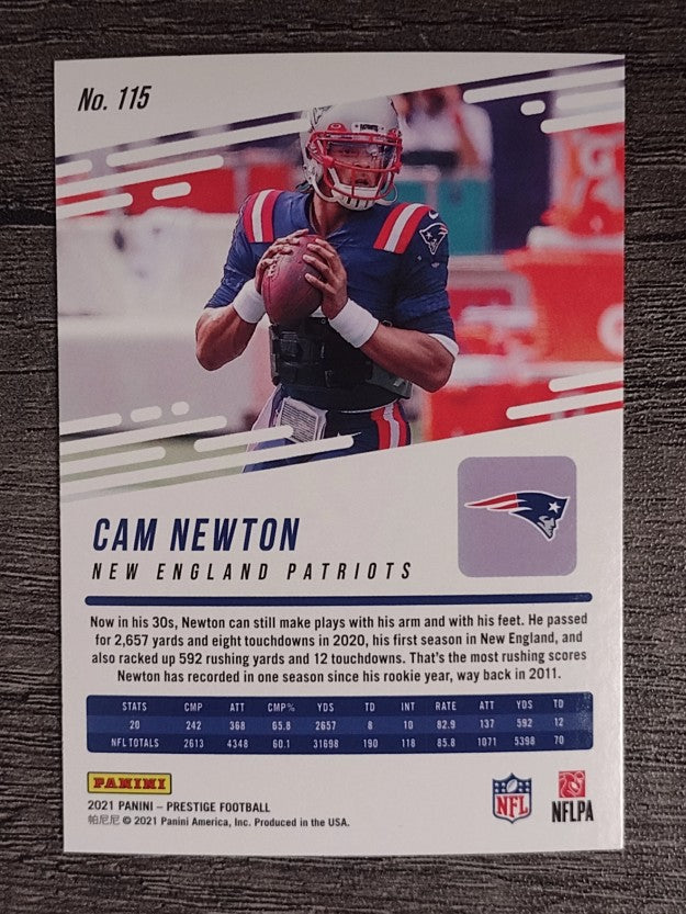2021 Prestige #115 Cam Newton