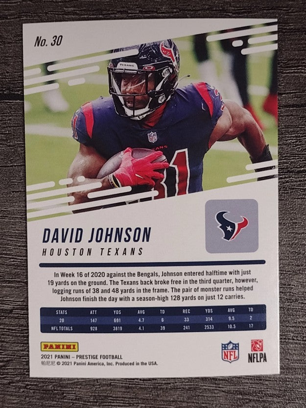 2021 Prestige #30 David Johnson