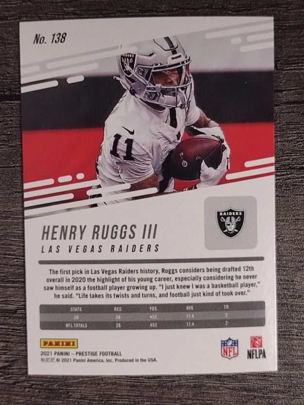 2021 Prestige #138 Henry Ruggs III