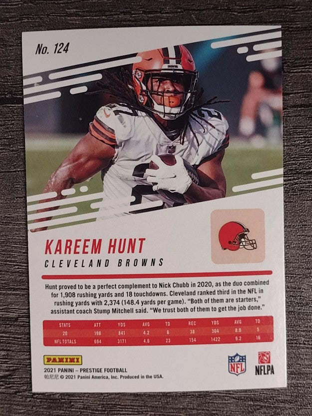 2021 Prestige #124 Kareem Hunt