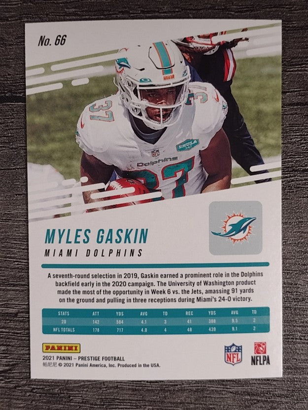 2021 Prestige #66 Myles Gaskin