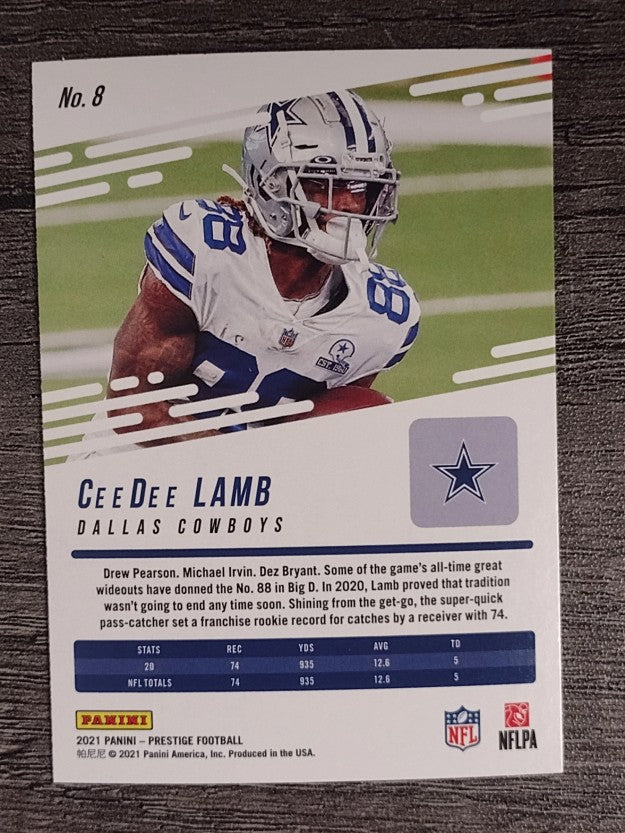 2021 Prestige #8 CeeDee Lamb