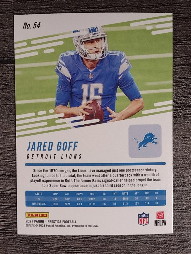 2021 Prestige #54 Jared Goff