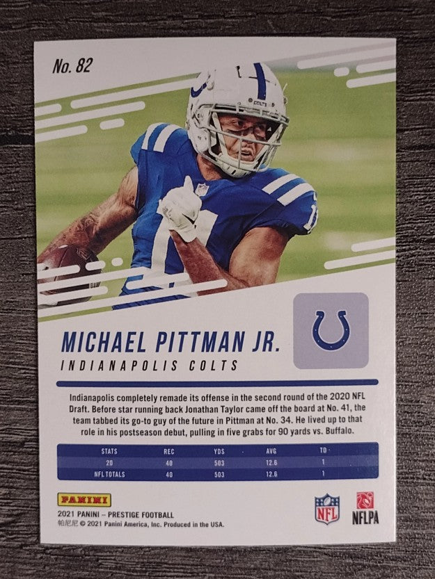 2021 Prestige #82 Michael Pittman Jr.