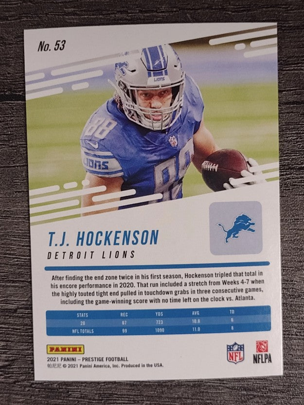 2021 Prestige #53 T.J. Hockenson