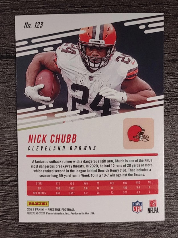2021 Prestige #123 Nick Chubb