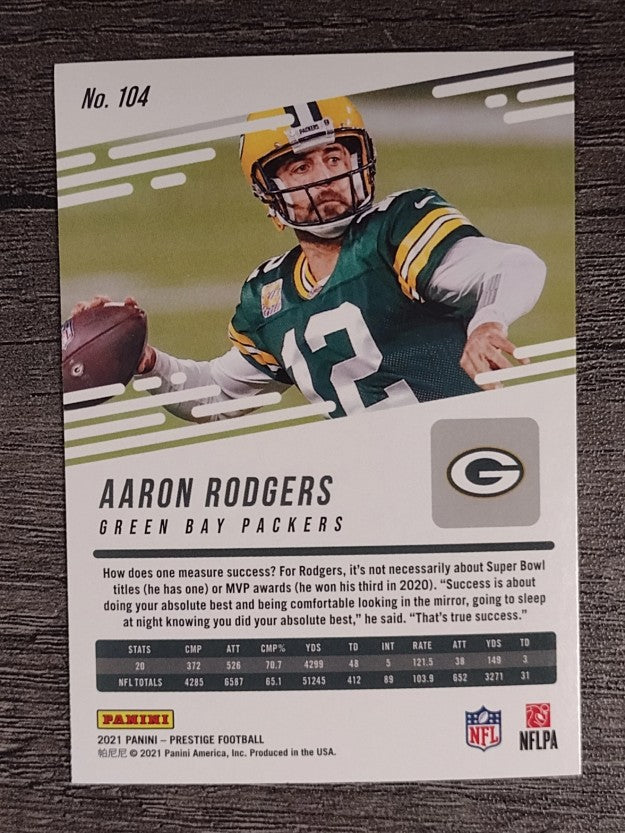 2021 Prestige #104 Aaron Rodgers