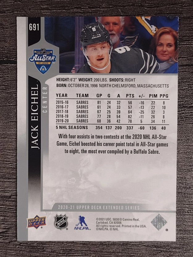 2020-21 Upper Deck #691 Jack Eichel AS