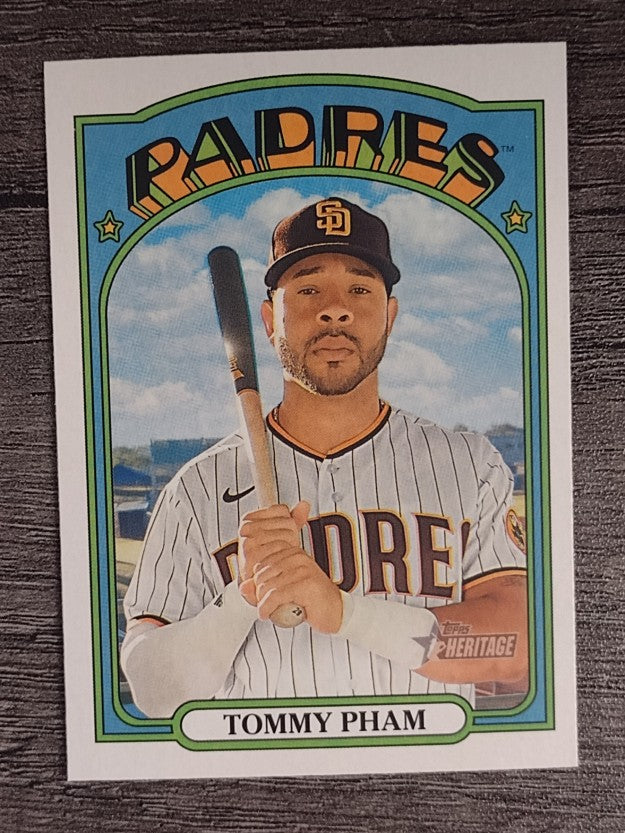 2021 Topps Heritage #411 Tommy Pham SP