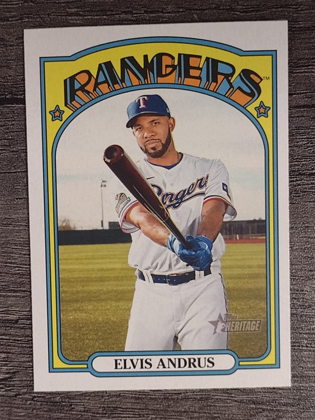 2021 Topps Heritage #463 Elvis Andrus SP