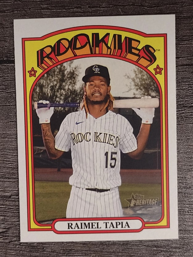 2021 Topps Heritage #469 Raimel Tapia SP