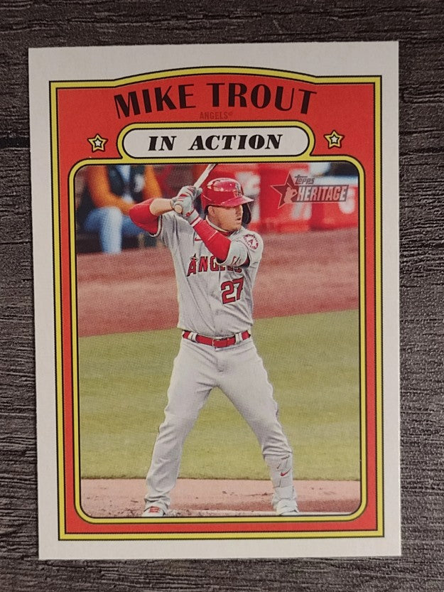 2021 Topps Heritage #170 Mike Trout IA
