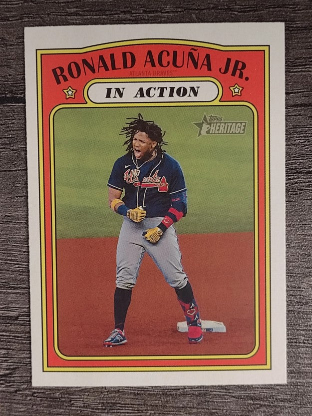 2021 Topps Heritage #300 Ronald Acuna Jr. IA