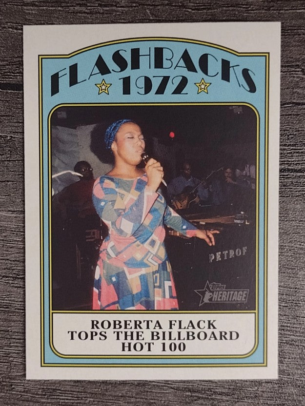 2021 Topps Heritage News Flashbacks #NFRF Roberta Flack