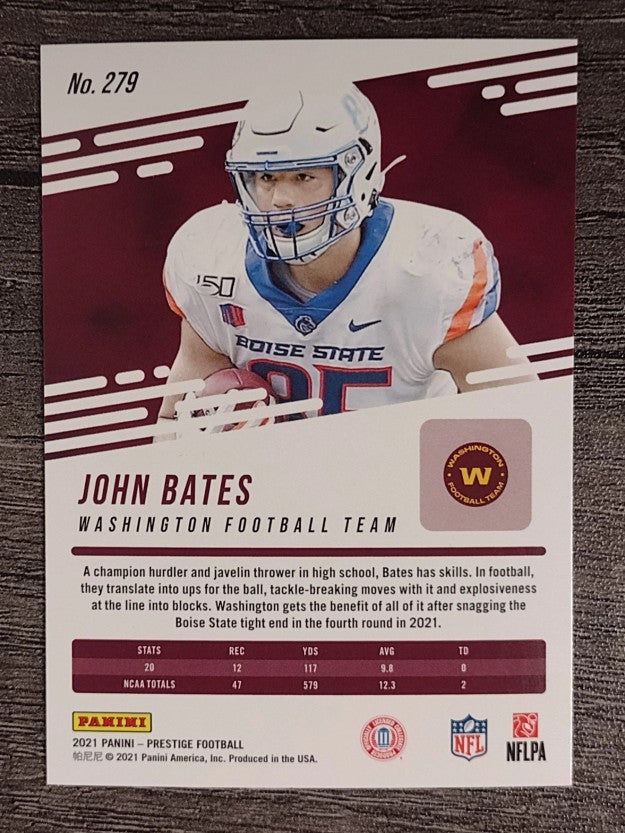 2021 Prestige #279 John Bates RC