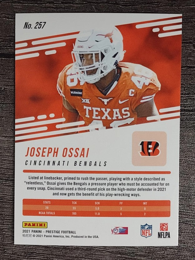 2021 Prestige #257 Joseph Ossai RC