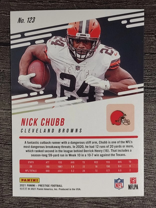 2021 Prestige #123 Nick Chubb