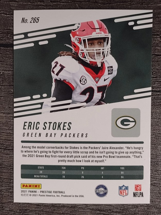 2021 Prestige #265 Eric Stokes RC