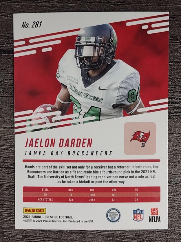2021 Prestige #281 Jaelon Darden RC