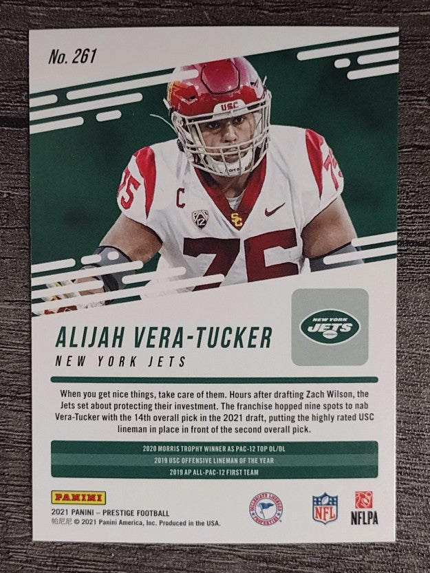 2021 Prestige #261A Alijah Vera-Tucker RC
