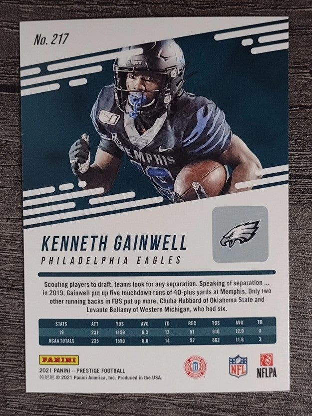 2021 Prestige #217 Kenneth Gainwell RC