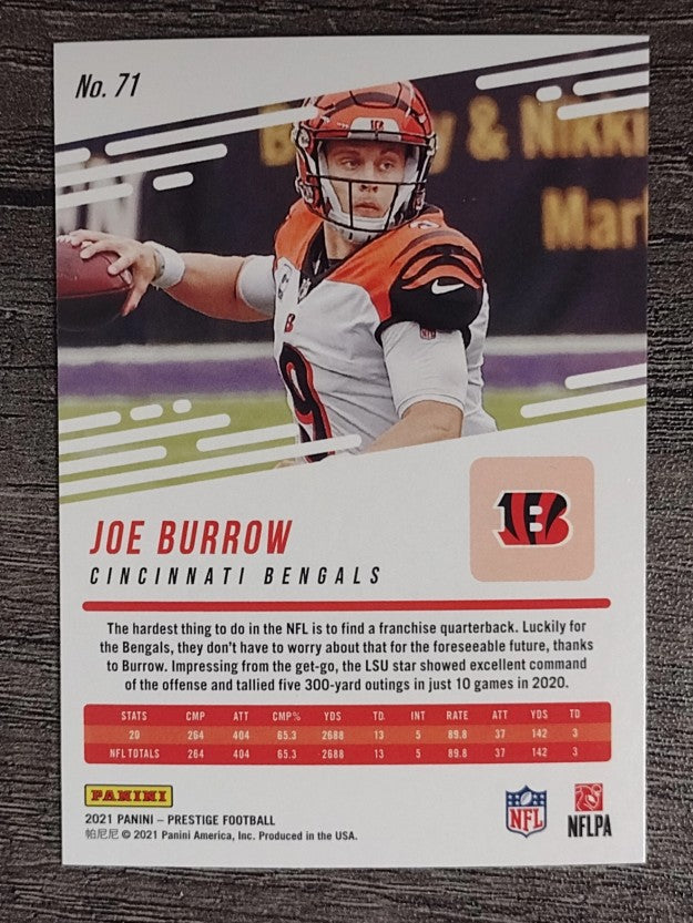2021 Prestige #71 Joe Burrow