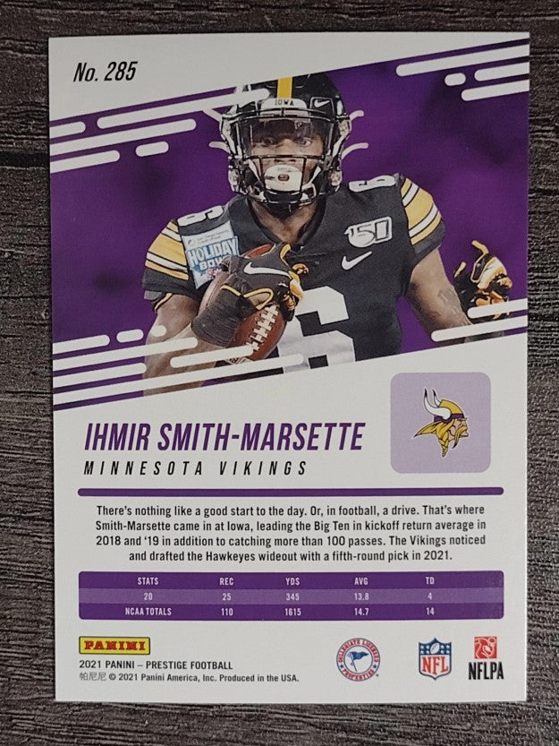 2021 Prestige #285 Ihmir Smith-Marsette RC