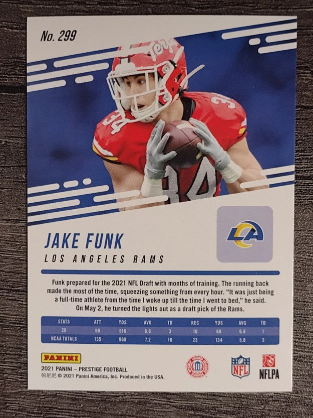 2021 Prestige #299 Jake Funk RC