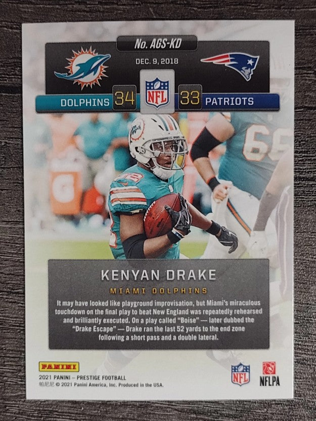 2021 Prestige Any Given Sunday #3 Kenyan Drake