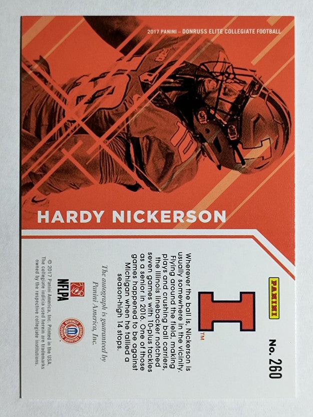 2017 Elite Draft Picks Draft Picks Autographs #260 Hardy Nickerson