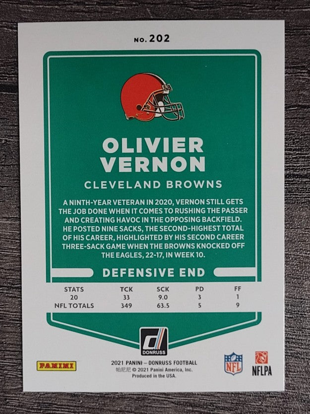 2021 Donruss #202 Olivier Vernon