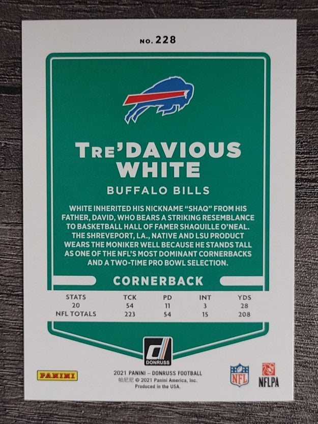 2021 Donruss #228 Tre'Davious White
