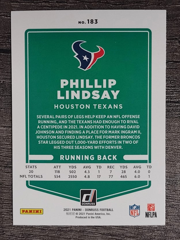 2021 Donruss #183 Phillip Lindsay
