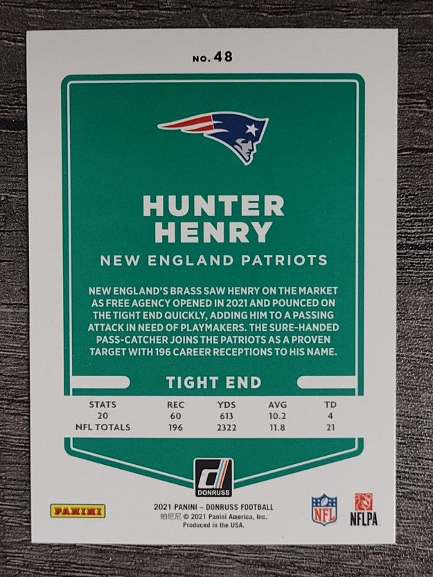 2021 Donruss #48 Hunter Henry
