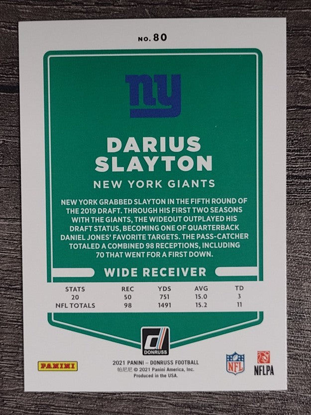 2021 Donruss #80 Darius Slayton