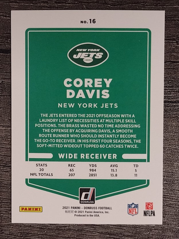 2021 Donruss #16 Corey Davis