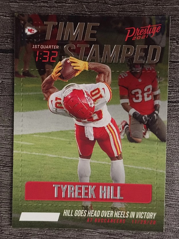 2021 Prestige Time Stamped #1 Tyreek Hill