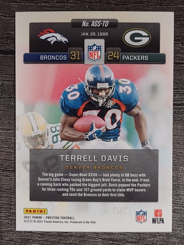 2021 Prestige Any Given Sunday #18 Terrell Davis