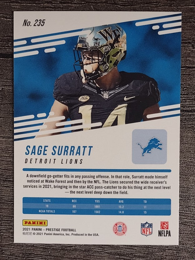 2021 Prestige Xtra Points Astral #235 Sage Surratt