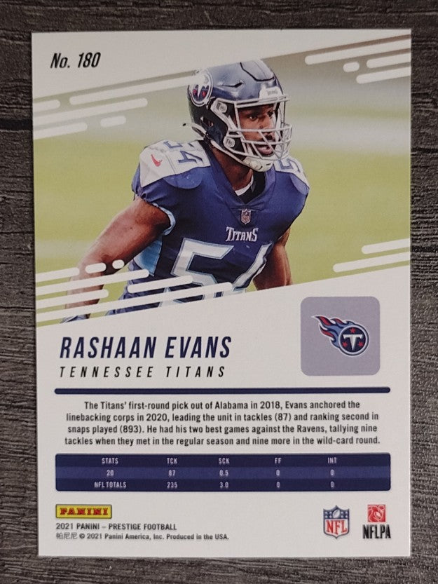 2021 Prestige Xtra Points Astral #180 Rashaan Evans
